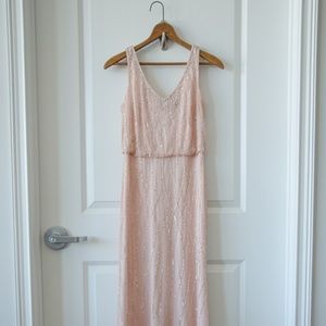 BHLDN Brooklyn dress in Blush by Adrianna Papell
